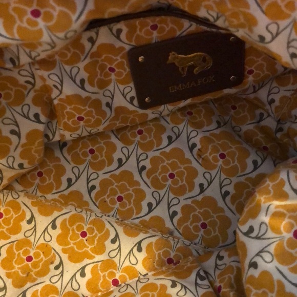 Emma Fox crossbody pebble leather two tone bag - Picture 6 of 8